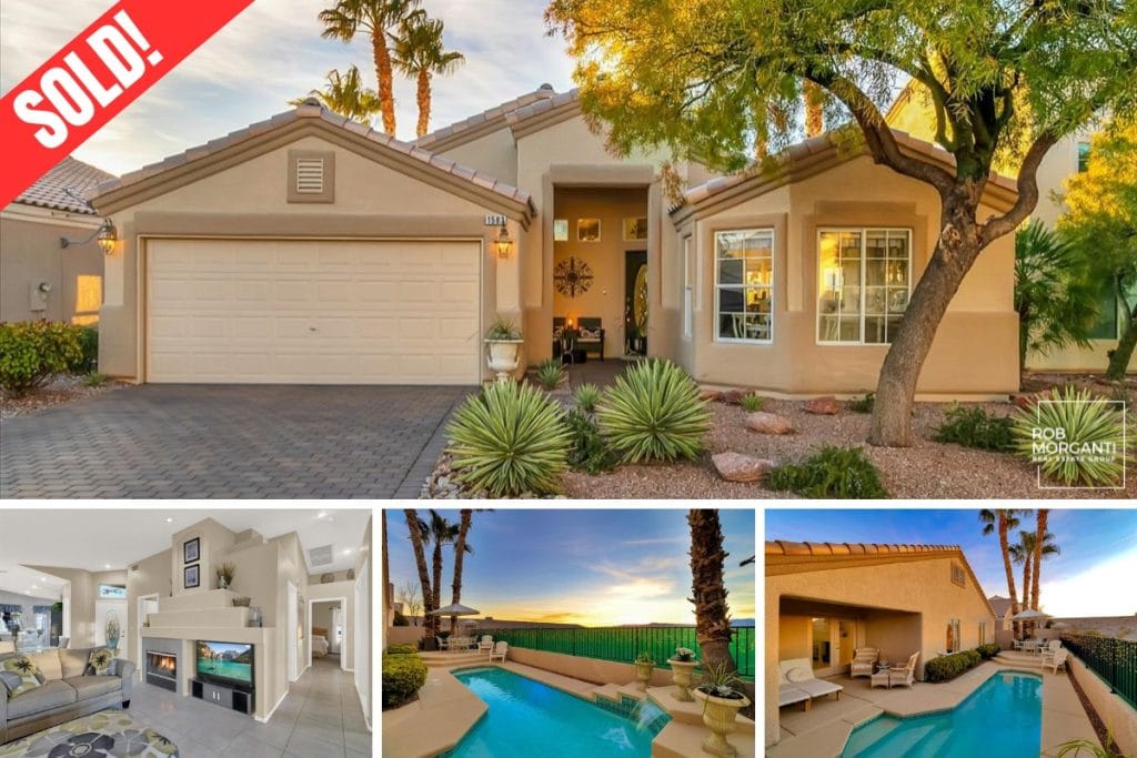 Single story home located in Seven Hills Henderson. Highlighting its pool and unobstructed views from the backyard of the Las Vegas strip.