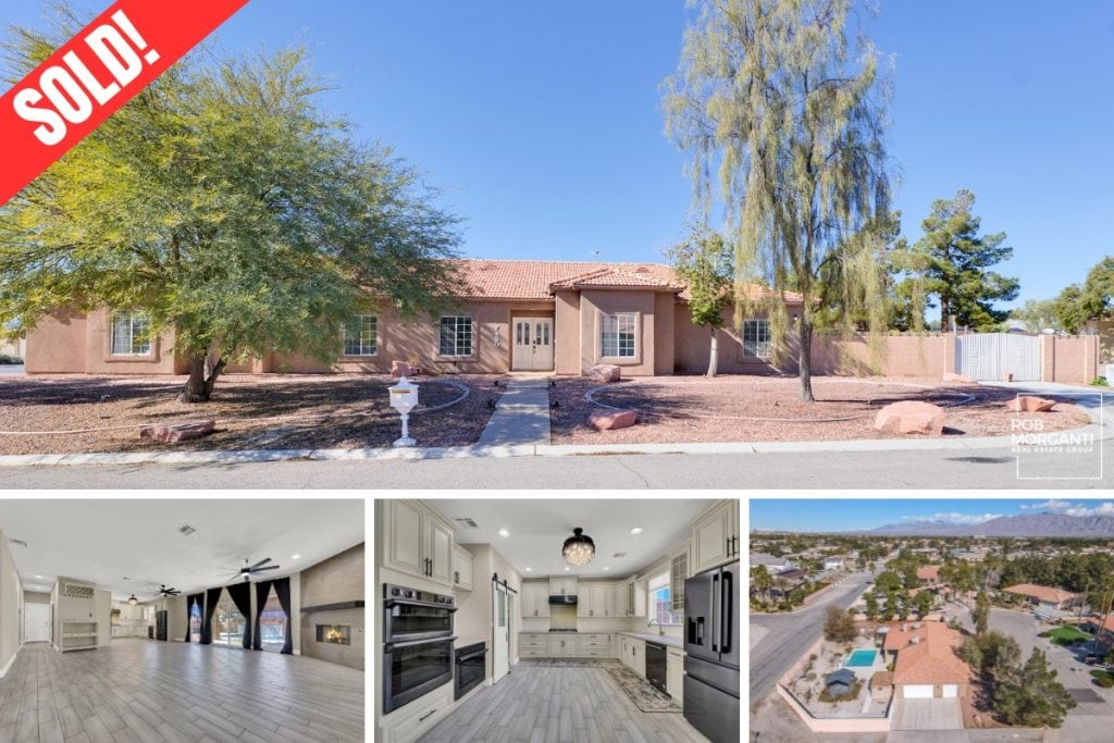 single-story home located at 7480 West Verde Way in northwest Las Vegas, home sold